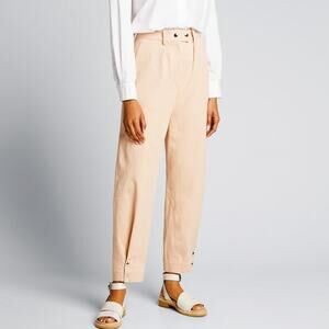 IRO Viklay Beige Peach High Rise Cotton Twill Pants Size 38 FR (US 6)